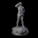 Shocked Human Investigator Miniature for Dungeons and Dragons, Pathfinder or other TTRPGs