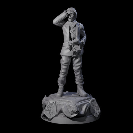 Shocked Human Investigator Miniature for Dungeons and Dragons, Pathfinder or other TTRPGs
