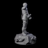 Shocked Human Investigator Miniature for Dungeons and Dragons, Pathfinder or other TTRPGs