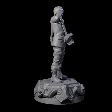 Shocked Human Investigator Miniature for Dungeons and Dragons, Pathfinder or other TTRPGs