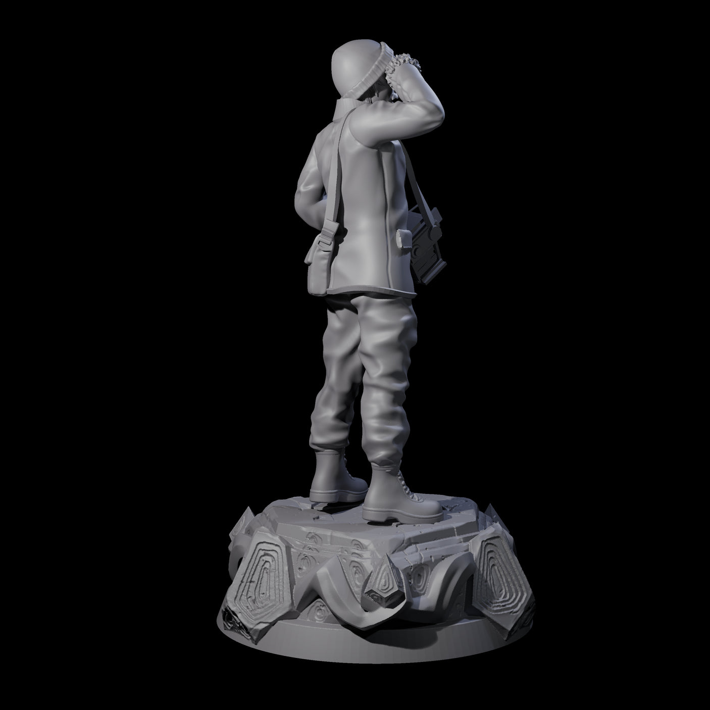 Shocked Human Investigator Miniature for Dungeons and Dragons, Pathfinder or other TTRPGs