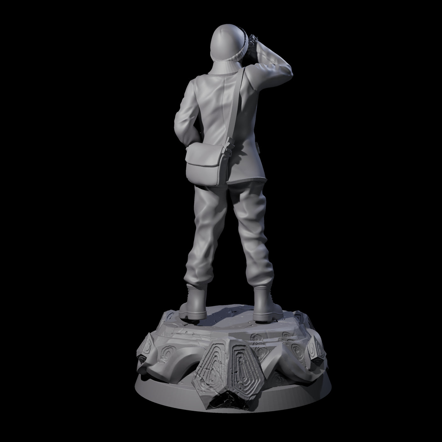 Shocked Human Investigator Miniature for Dungeons and Dragons, Pathfinder or other TTRPGs