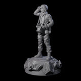 Shocked Human Investigator Miniature for Dungeons and Dragons, Pathfinder or other TTRPGs