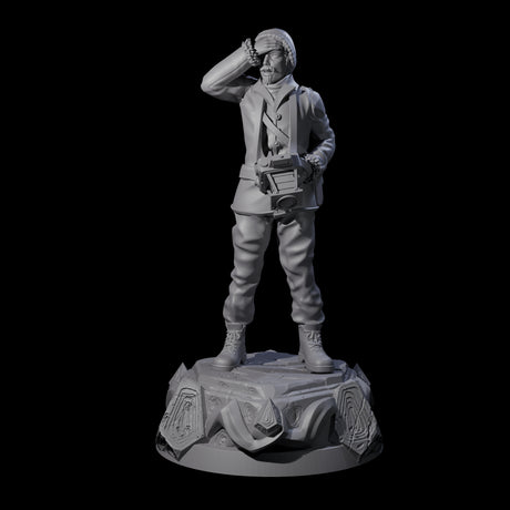 Shocked Human Investigator Miniature for Dungeons and Dragons, Pathfinder or other TTRPGs