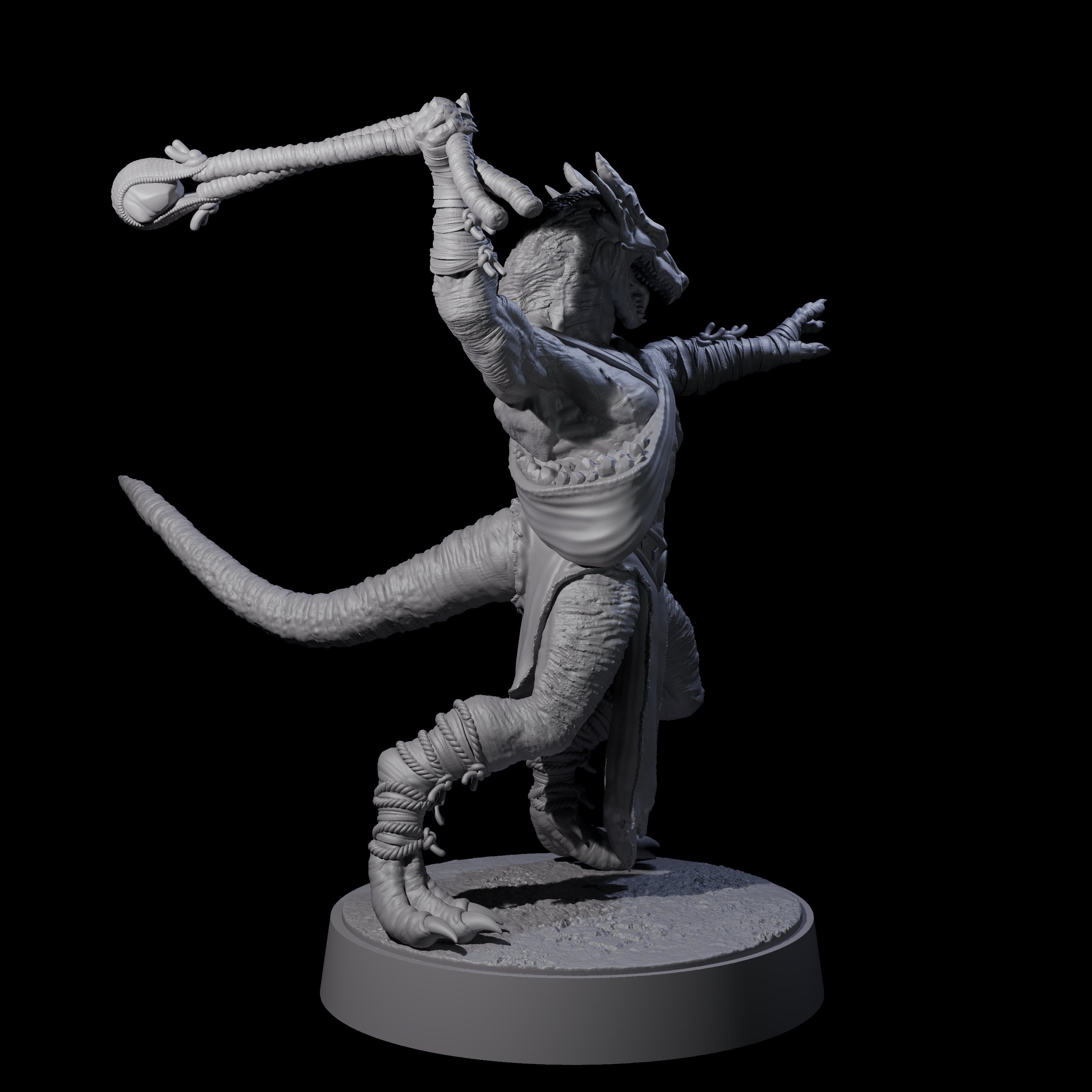 Shooting Kobold Slinger A Miniature for Dungeons and Dragons, Pathfinder or other TTRPGs