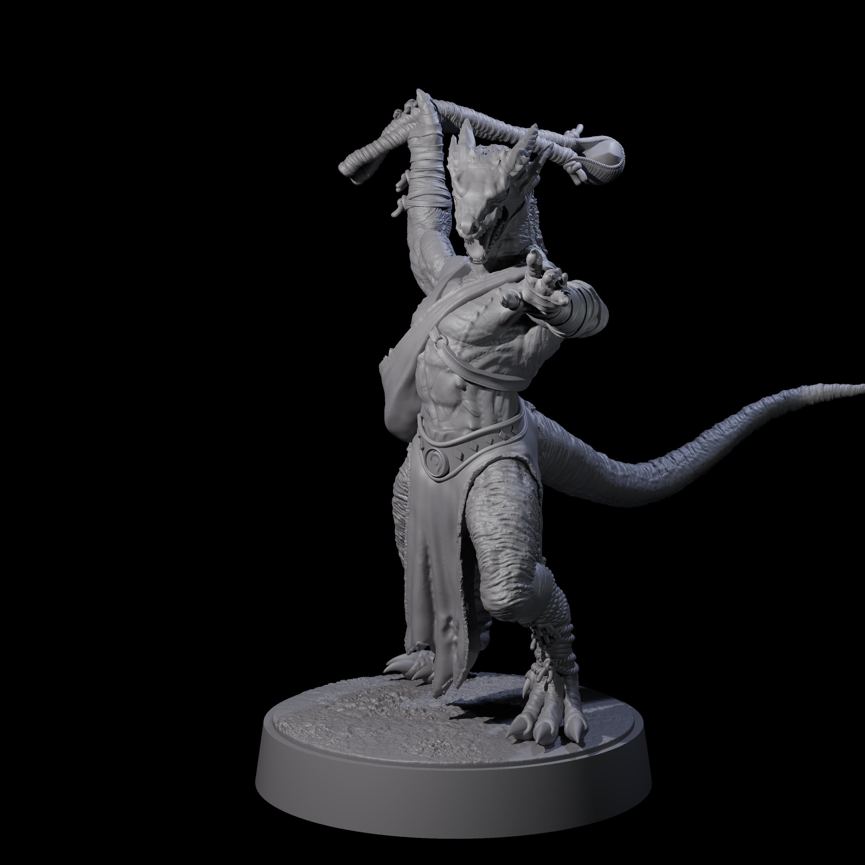 Shooting Kobold Slinger A Miniature for Dungeons and Dragons, Pathfinder or other TTRPGs