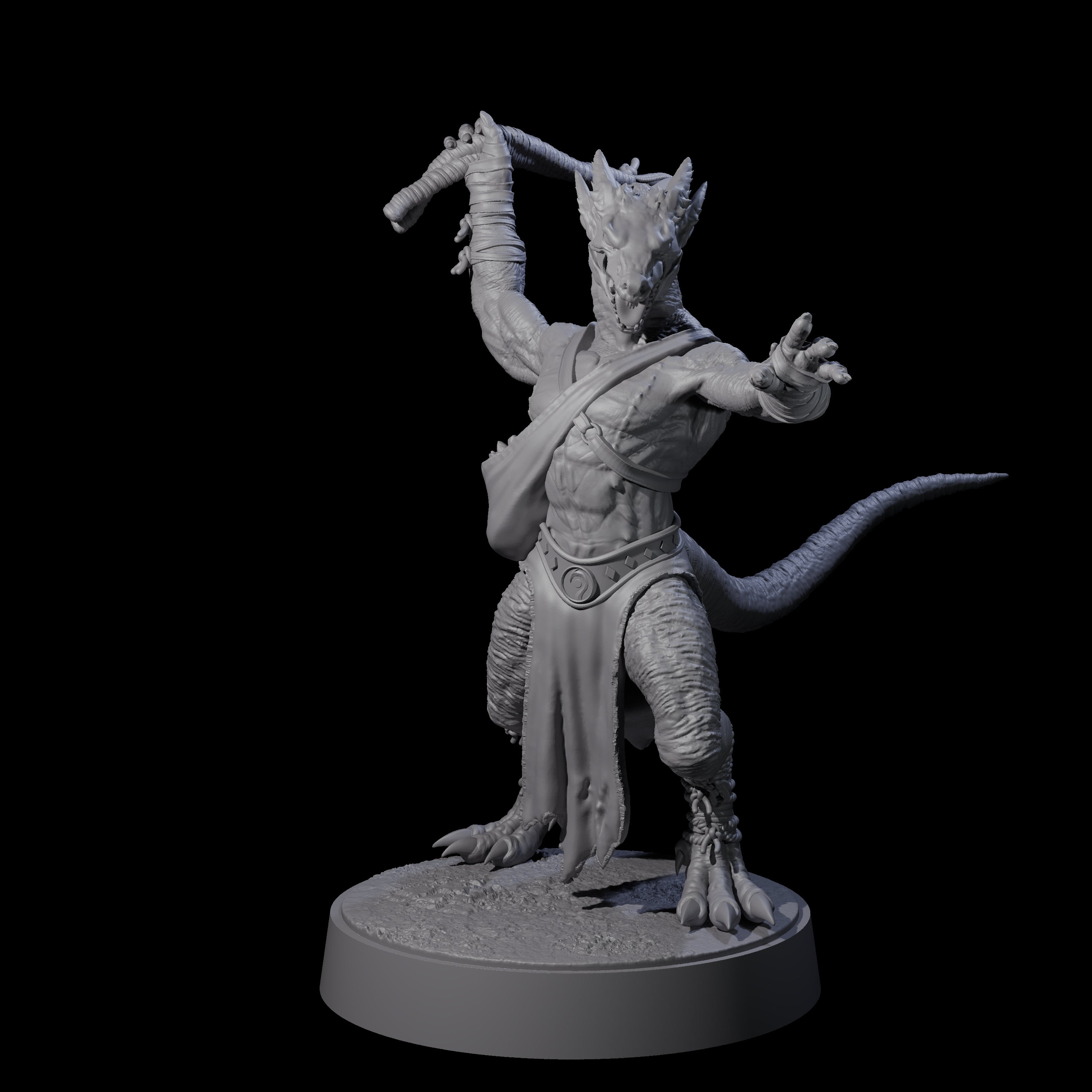 Shooting Kobold Slinger A Miniature for Dungeons and Dragons, Pathfinder or other TTRPGs