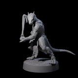 Shooting Kobold Slinger B Miniature for Dungeons and Dragons, Pathfinder or other TTRPGs