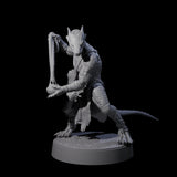 Shooting Kobold Slinger B Miniature for Dungeons and Dragons, Pathfinder or other TTRPGs