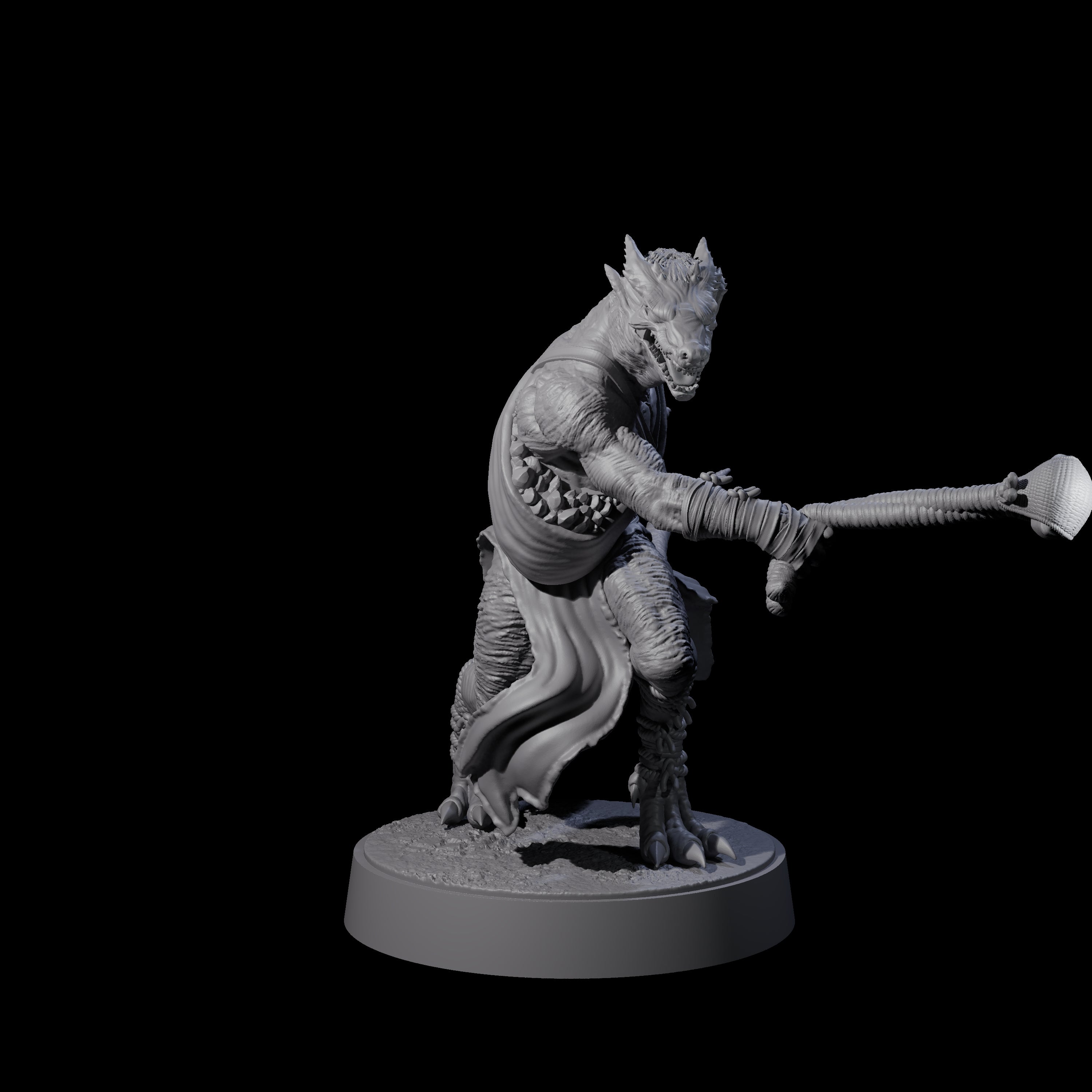 Shooting Kobold Slinger C Miniature for Dungeons and Dragons, Pathfinder or other TTRPGs