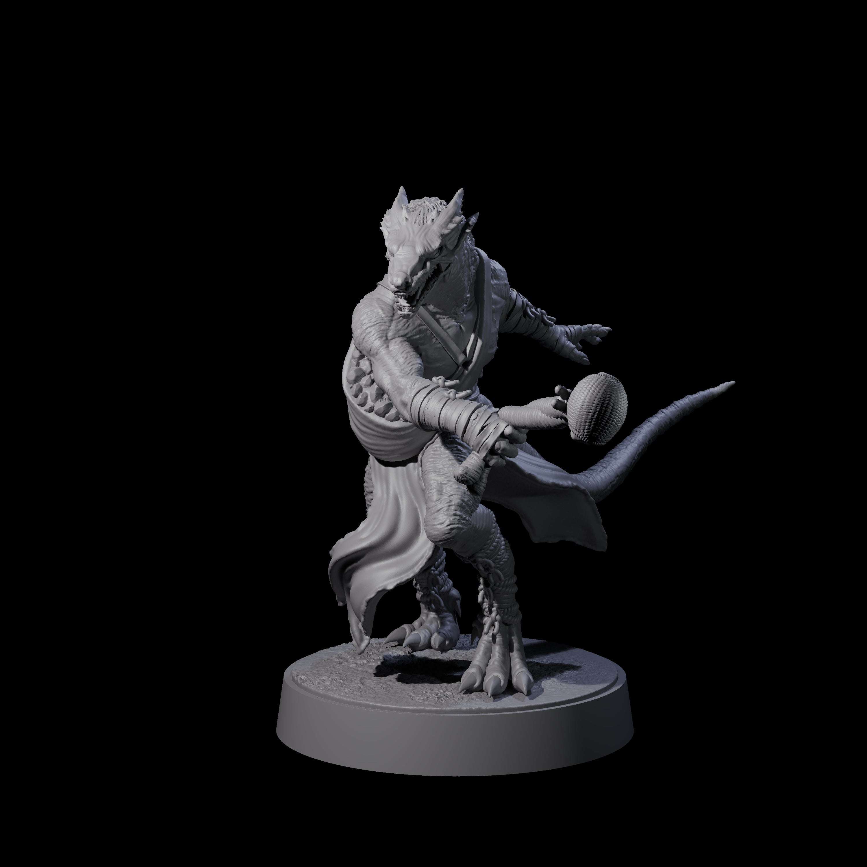 Shooting Kobold Slinger C Miniature for Dungeons and Dragons, Pathfinder or other TTRPGs