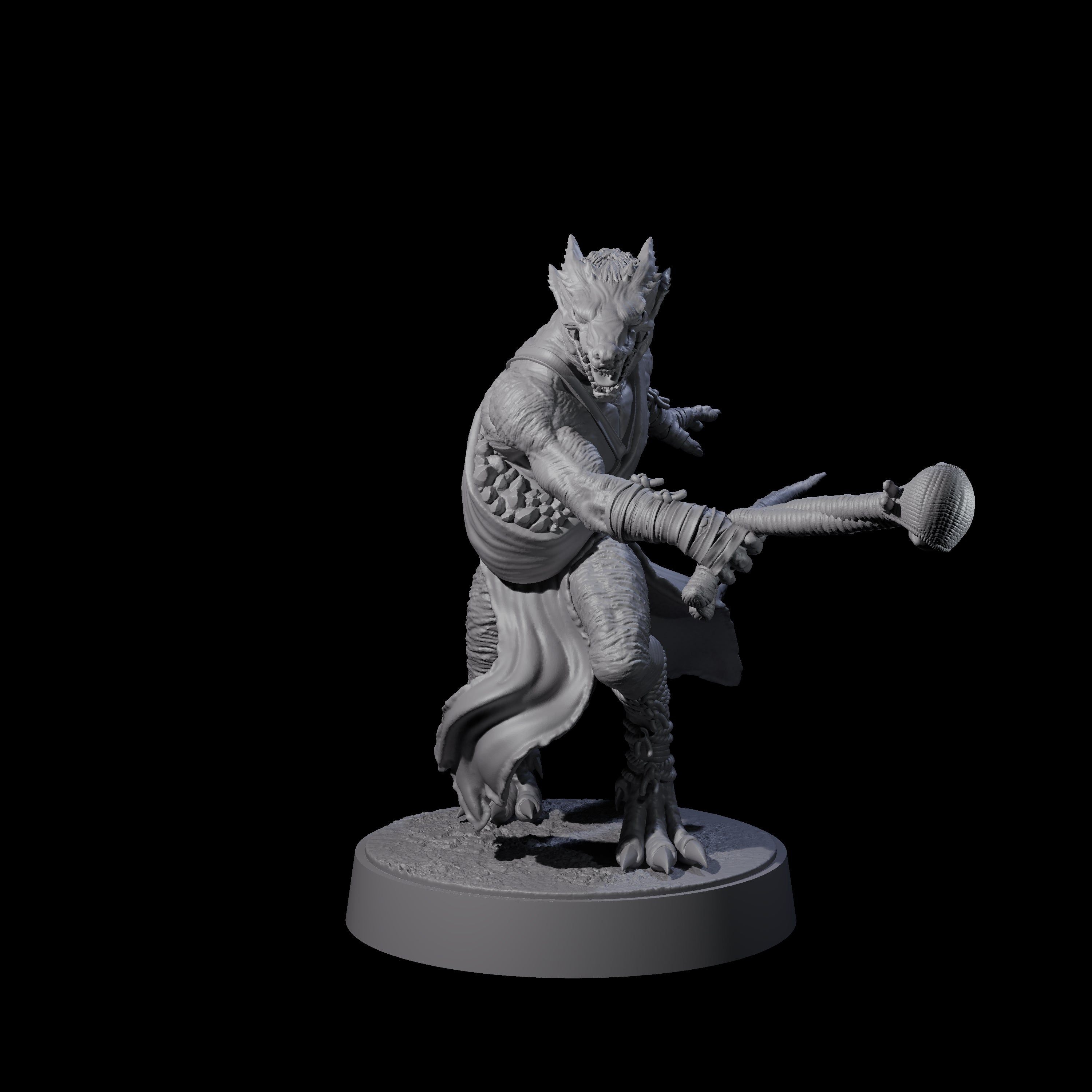 Shooting Kobold Slinger C Miniature for Dungeons and Dragons, Pathfinder or other TTRPGs