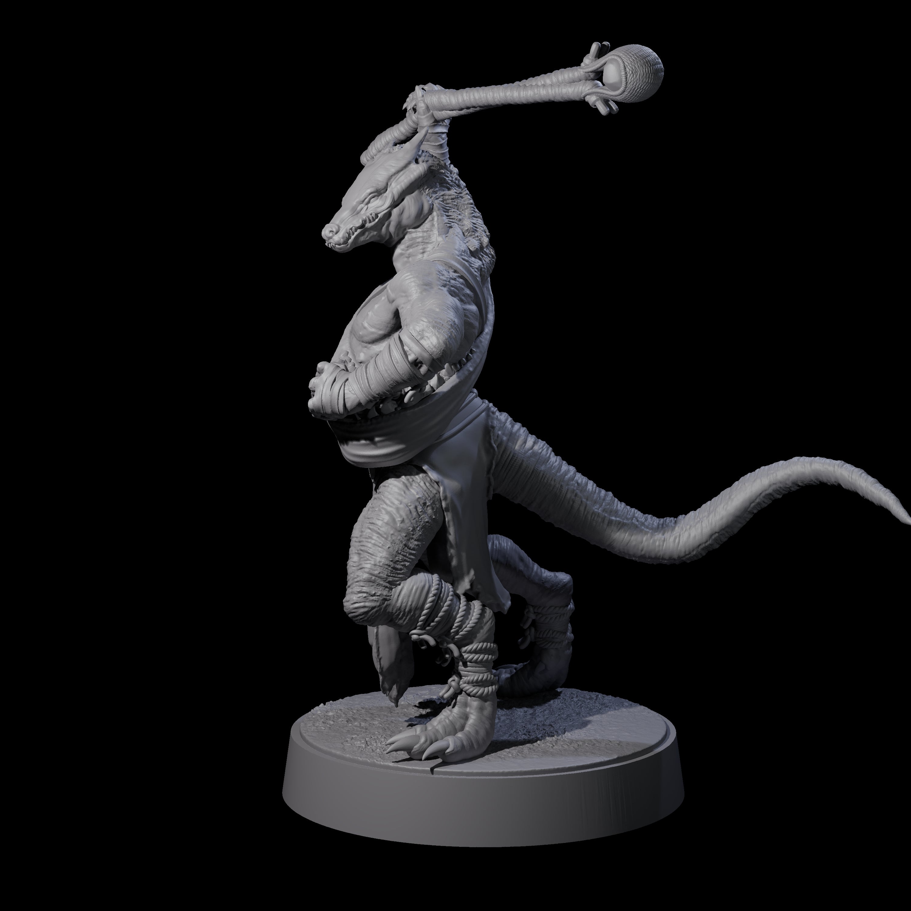 Shooting Kobold Slinger D Miniature for Dungeons and Dragons, Pathfinder or other TTRPGs