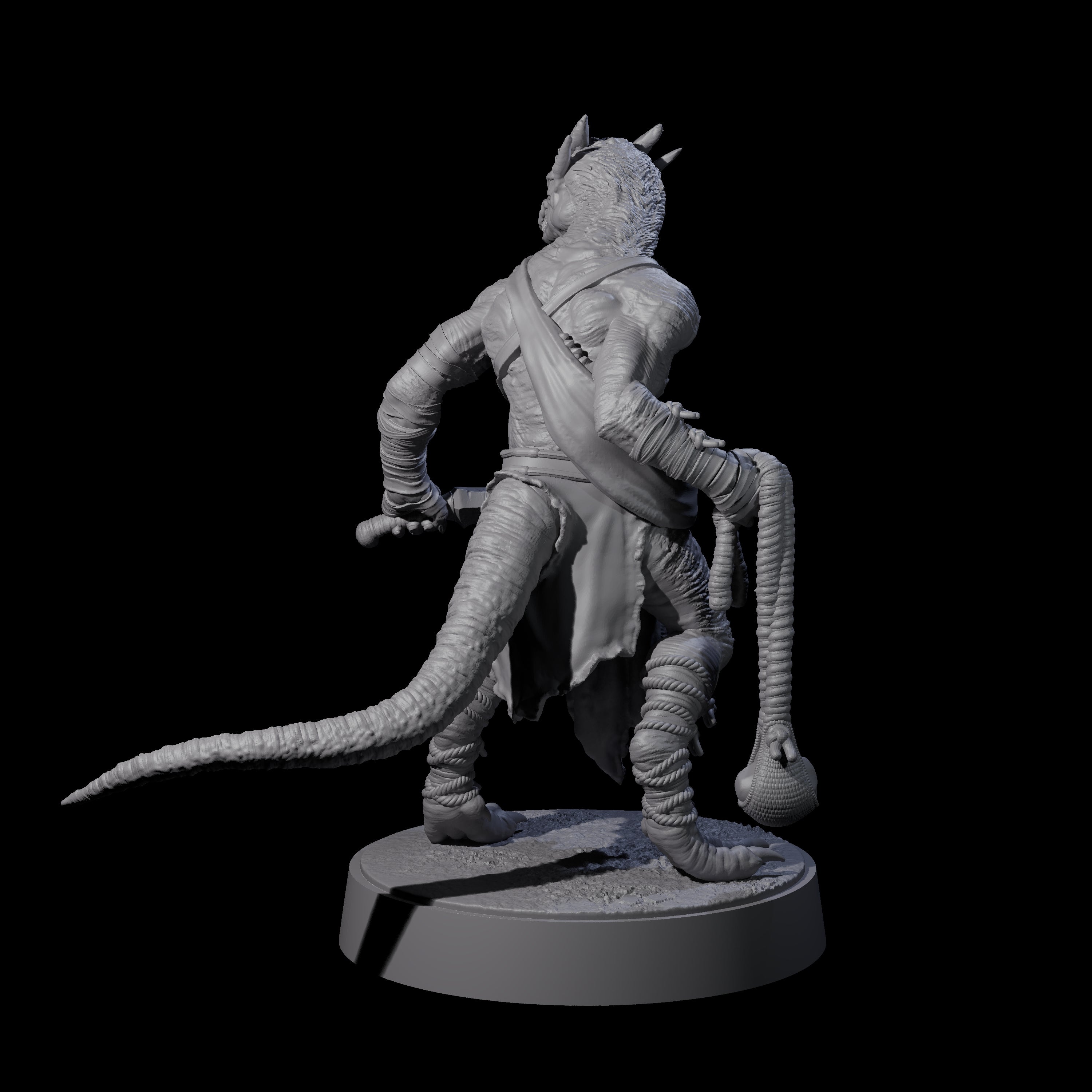 Shooting Kobold Slinger E Miniature for Dungeons and Dragons, Pathfinder or other TTRPGs