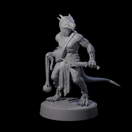 Shooting Kobold Slinger E Miniature for Dungeons and Dragons, Pathfinder or other TTRPGs