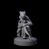 Shooting Kobold Slinger F Miniature for Dungeons and Dragons, Pathfinder or other TTRPGs