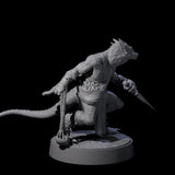 Shooting Kobold Slinger F Miniature for Dungeons and Dragons, Pathfinder or other TTRPGs