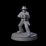 Shooting Mobster Enforcer Miniature for Dungeons and Dragons, Pathfinder or other TTRPGs