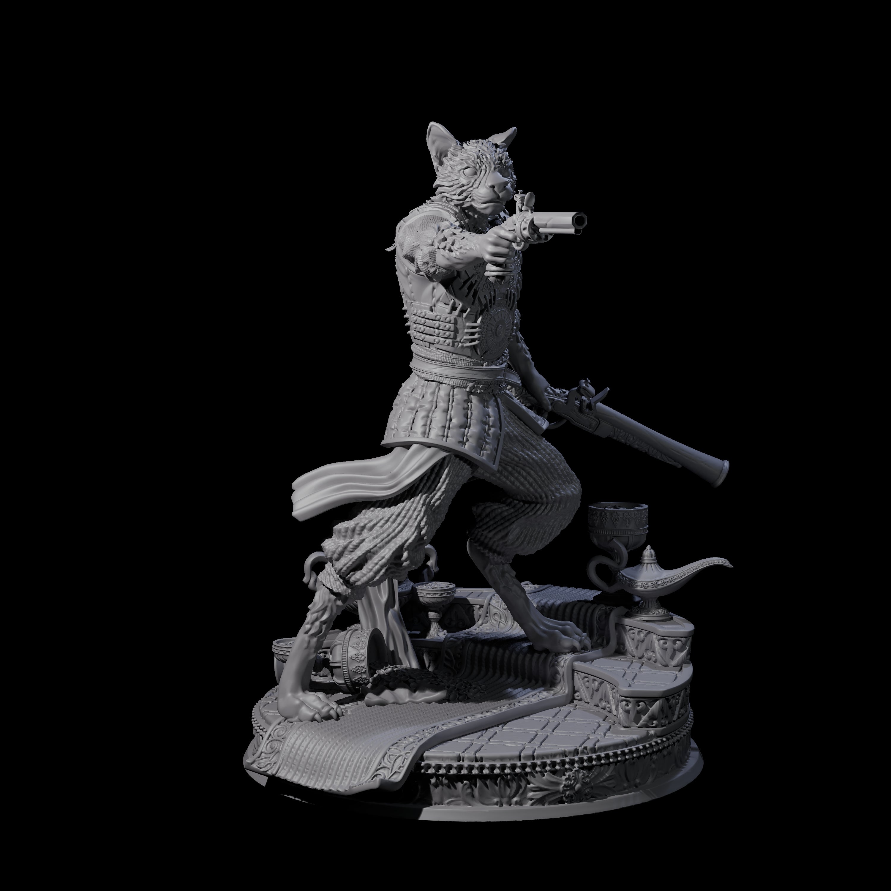 Shrewd Gunslinger Miniature for Dungeons and Dragons, Pathfinder or other TTRPGs