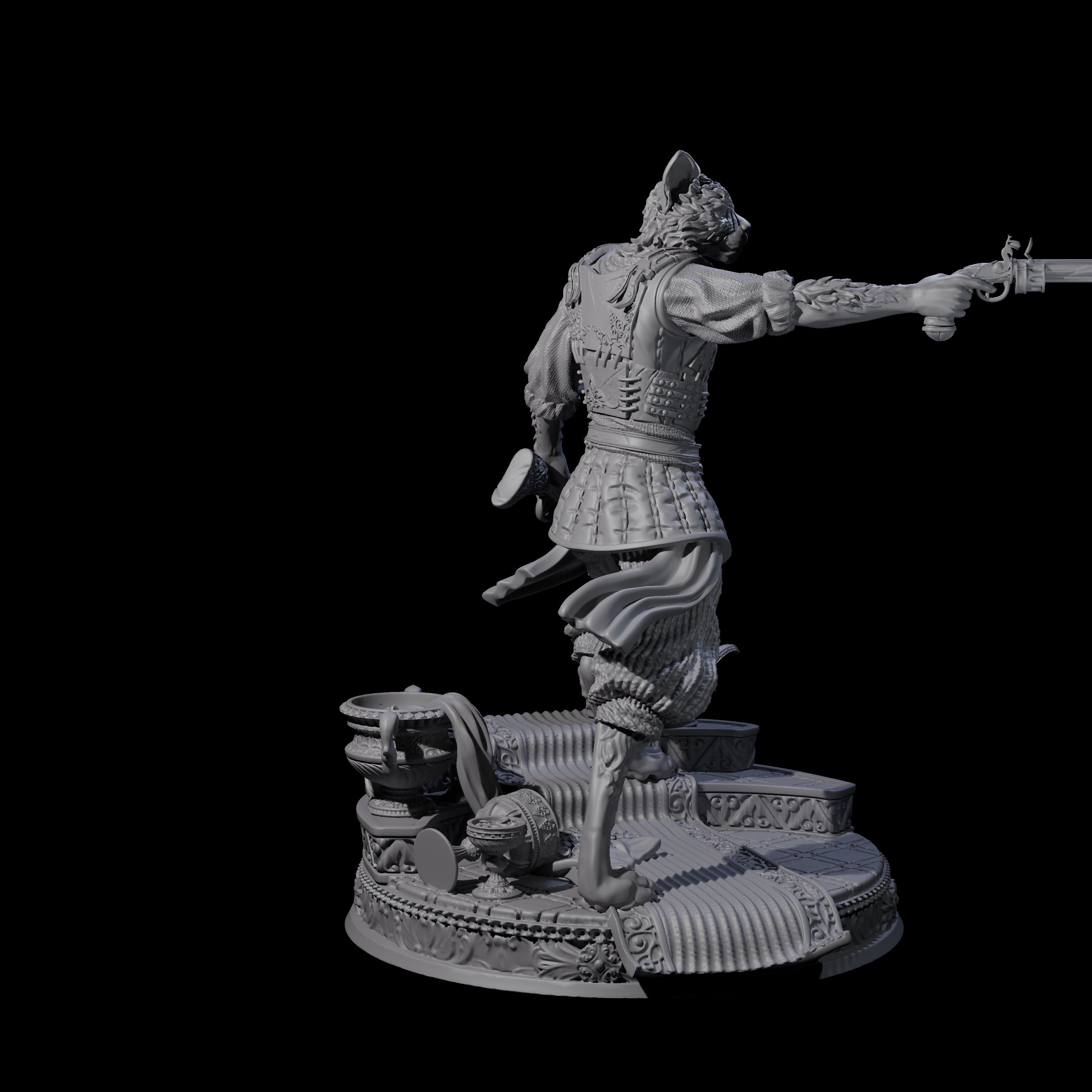 Shrewd Gunslinger Miniature for Dungeons and Dragons, Pathfinder or other TTRPGs