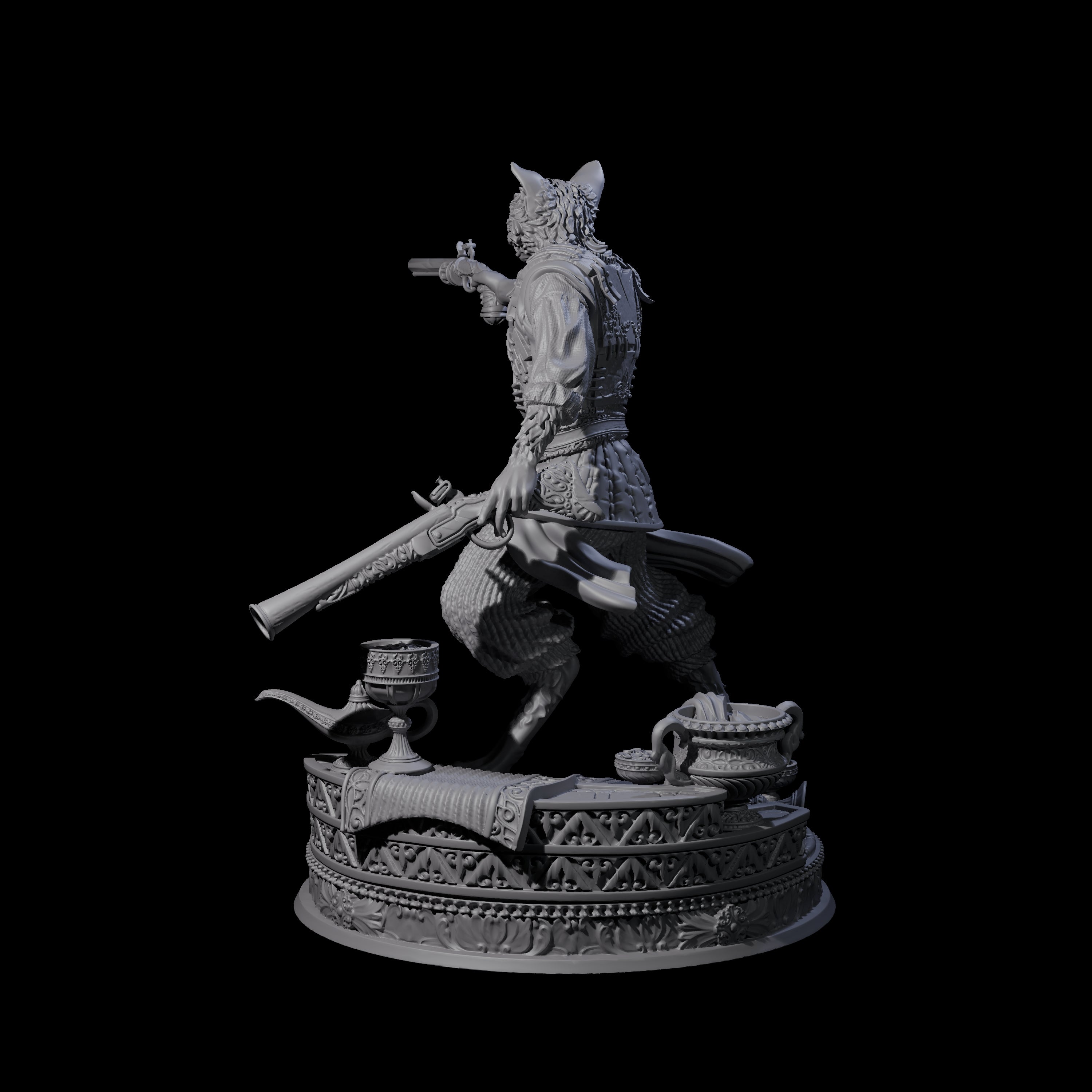 Shrewd Gunslinger Miniature for Dungeons and Dragons, Pathfinder or other TTRPGs