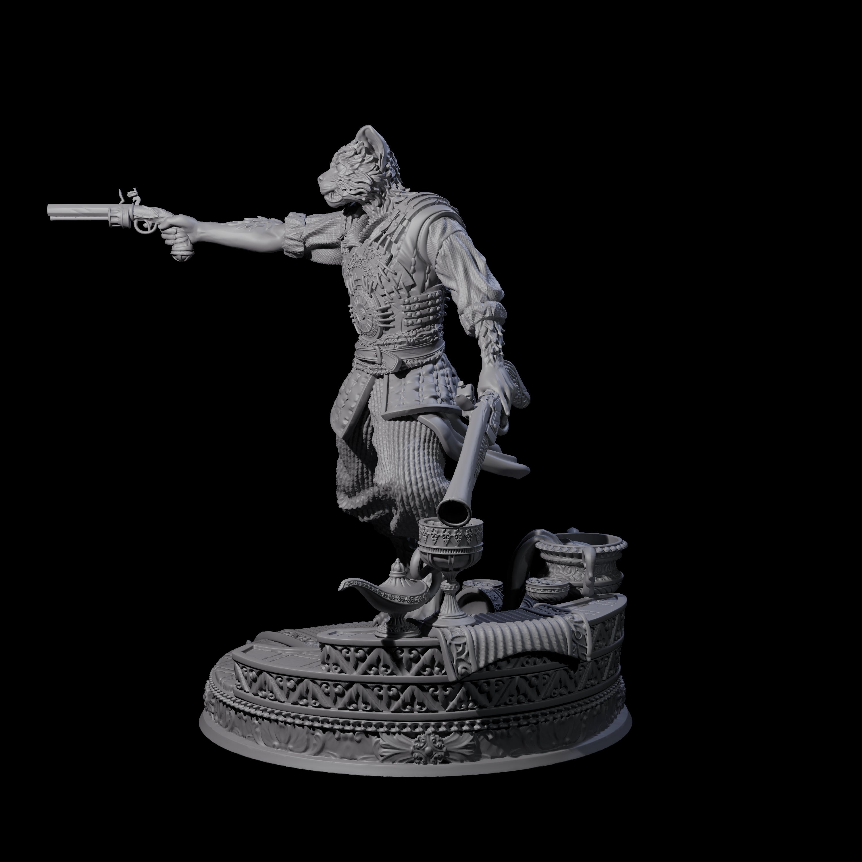 Shrewd Gunslinger Miniature for Dungeons and Dragons, Pathfinder or other TTRPGs