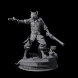 Shrewd Gunslinger Miniature for Dungeons and Dragons, Pathfinder or other TTRPGs
