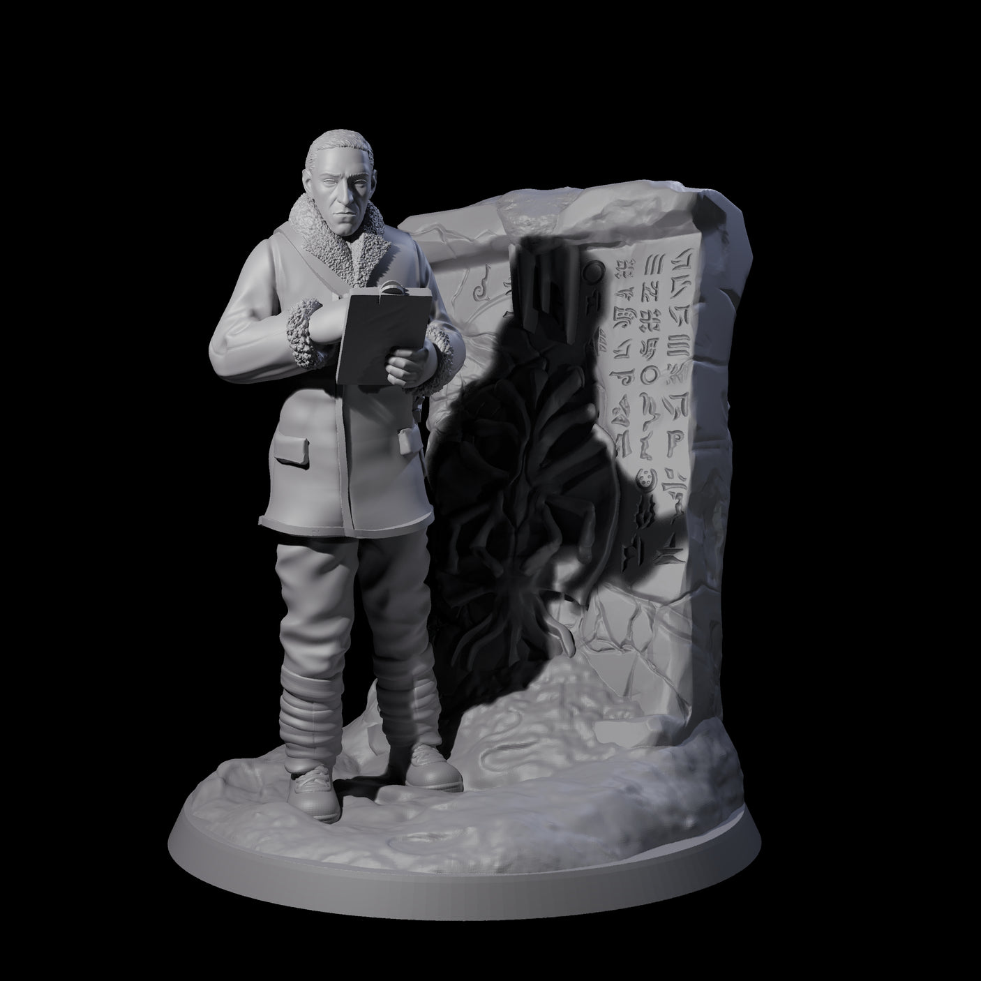 Shrewd Human Investigator Miniature for Dungeons and Dragons, Pathfinder or other TTRPGs