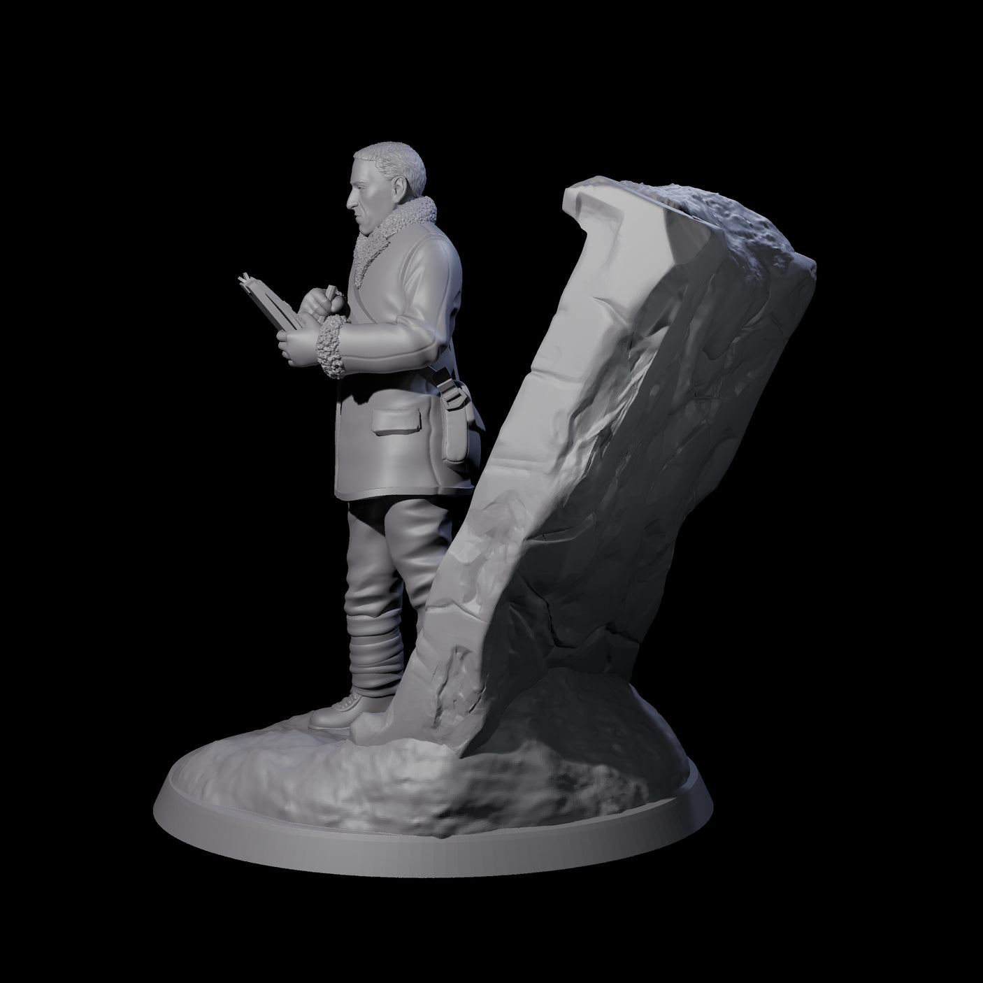 Shrewd Human Investigator Miniature for Dungeons and Dragons, Pathfinder or other TTRPGs