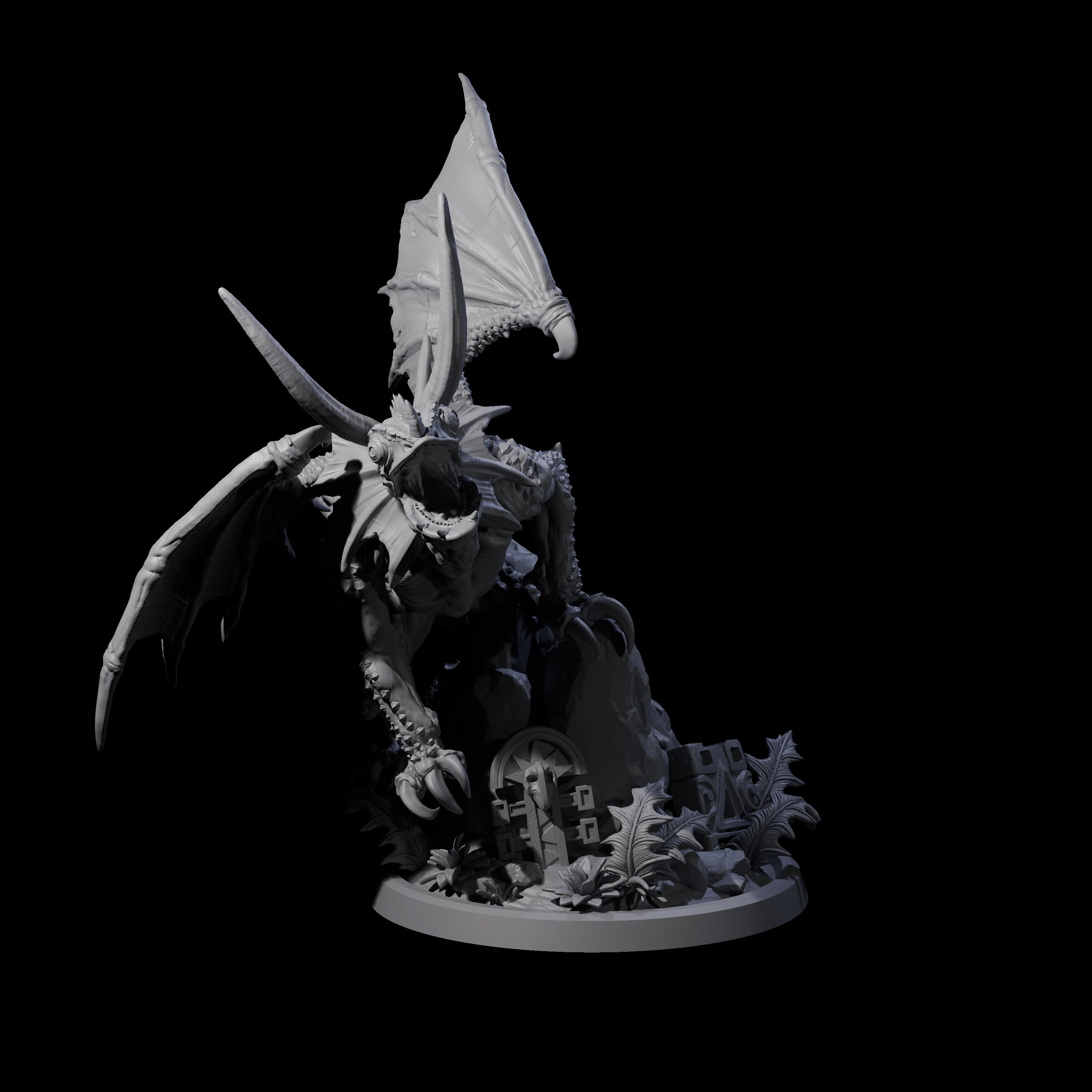 Shrieking Faerie Drake Miniature for Dungeons and Dragons, Pathfinder or other TTRPGs