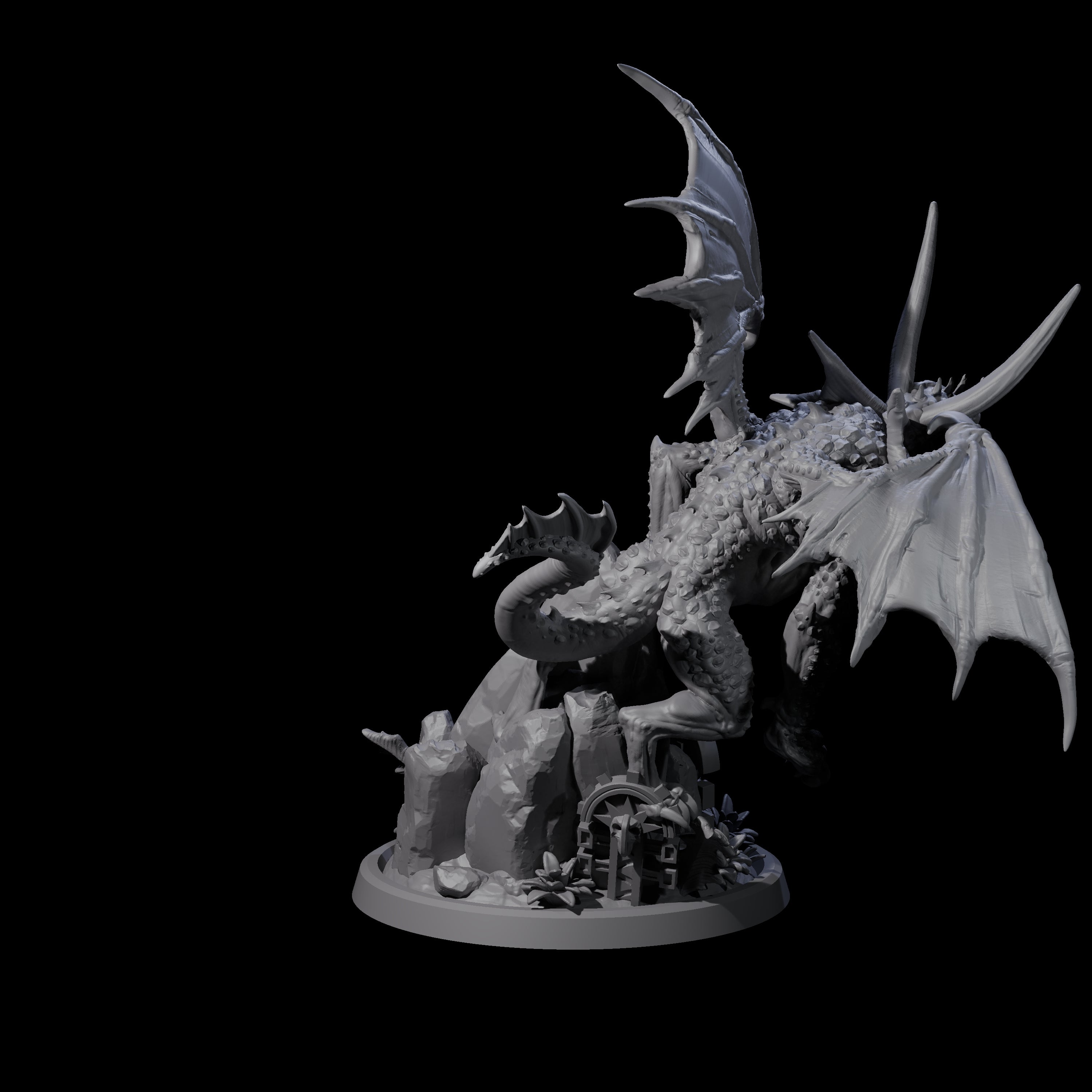 Shrieking Faerie Drake Miniature for Dungeons and Dragons, Pathfinder or other TTRPGs