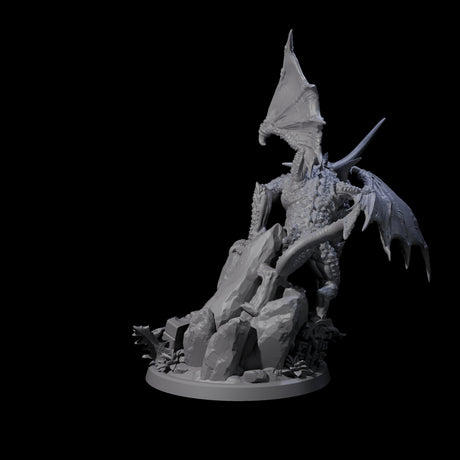 Shrieking Faerie Drake Miniature for Dungeons and Dragons, Pathfinder or other TTRPGs