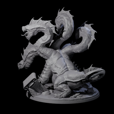 Sickly Hydra Miniature for Dungeons and Dragons, Pathfinder or other TTRPGs