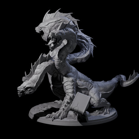 Sickly Hydra Miniature for Dungeons and Dragons, Pathfinder or other TTRPGs
