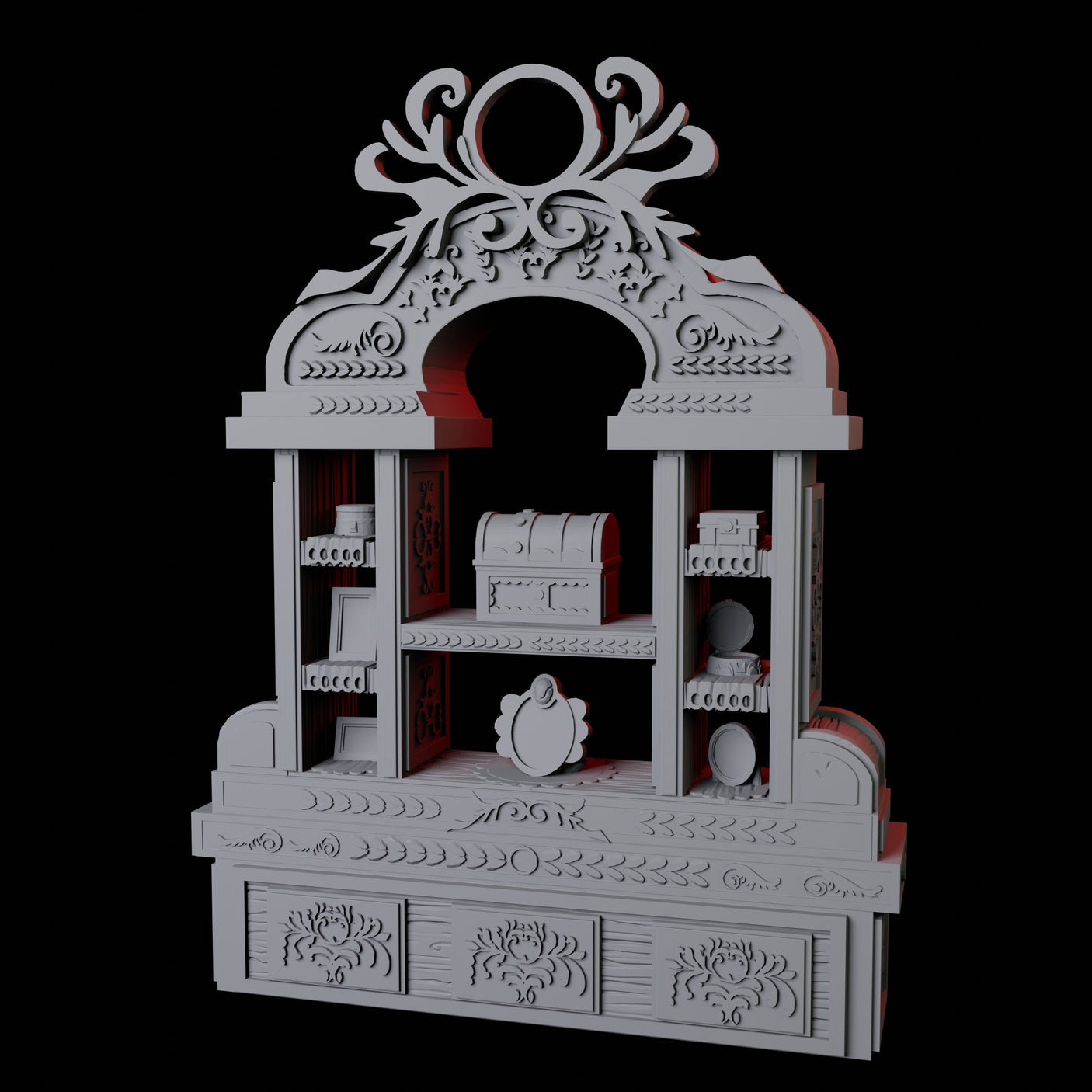 Sideboard Miniature for Dungeons and Dragons, Pathfinder or other TTRPGs