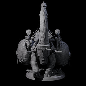 Siege Dinosaur War Platform Miniature for Dungeons and Dragons, Pathfinder or other TTRPGs