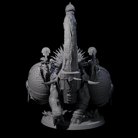 Siege Dinosaur War Platform Miniature for Dungeons and Dragons, Pathfinder or other TTRPGs