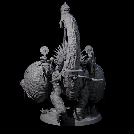 Siege Dinosaur War Platform Miniature for Dungeons and Dragons, Pathfinder or other TTRPGs