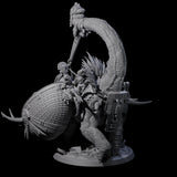 Siege Dinosaur War Platform Miniature for Dungeons and Dragons, Pathfinder or other TTRPGs