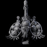 Siege Dinosaur War Platform Miniature for Dungeons and Dragons, Pathfinder or other TTRPGs