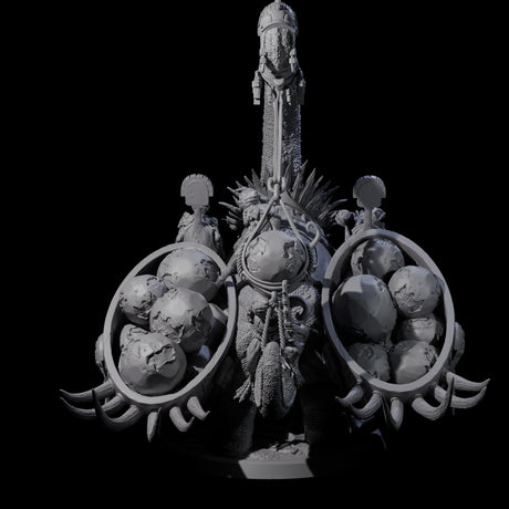 Siege Dinosaur War Platform Miniature for Dungeons and Dragons, Pathfinder or other TTRPGs