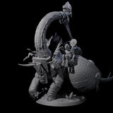 Siege Dinosaur War Platform Miniature for Dungeons and Dragons, Pathfinder or other TTRPGs