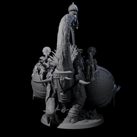 Siege Dinosaur War Platform Miniature for Dungeons and Dragons, Pathfinder or other TTRPGs