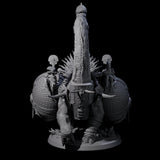 Siege Dinosaur War Platform Miniature for Dungeons and Dragons, Pathfinder or other TTRPGs