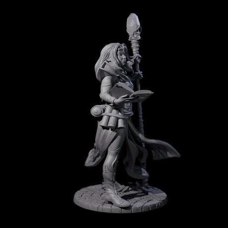 Siffh - Gusting Sorcerer Miniature for Dungeons and Dragons, Pathfinder or other TTRPGs