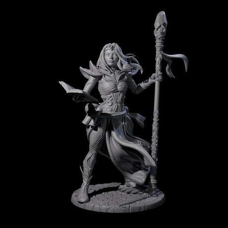 Siffh - Gusting Sorcerer Miniature for Dungeons and Dragons, Pathfinder or other TTRPGs