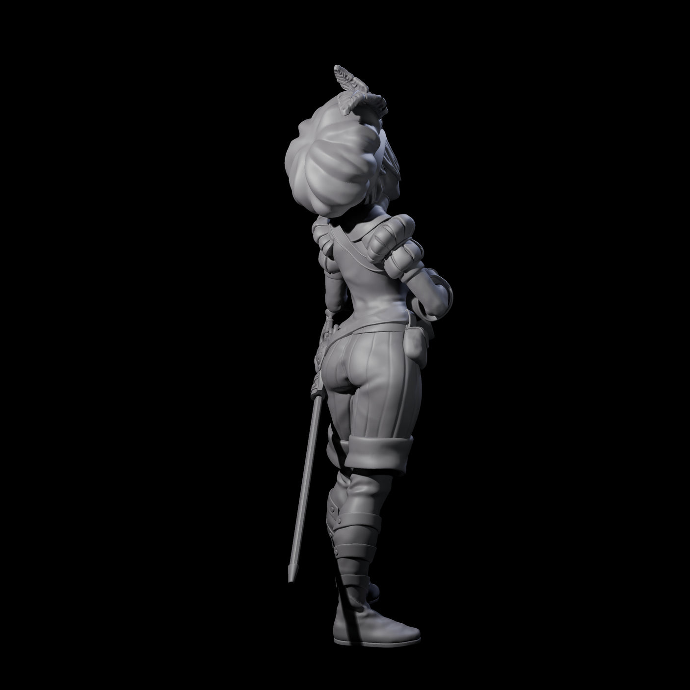 Singing and Strumming Bard Miniature for Dungeons and Dragons, Pathfinder or other TTRPGs