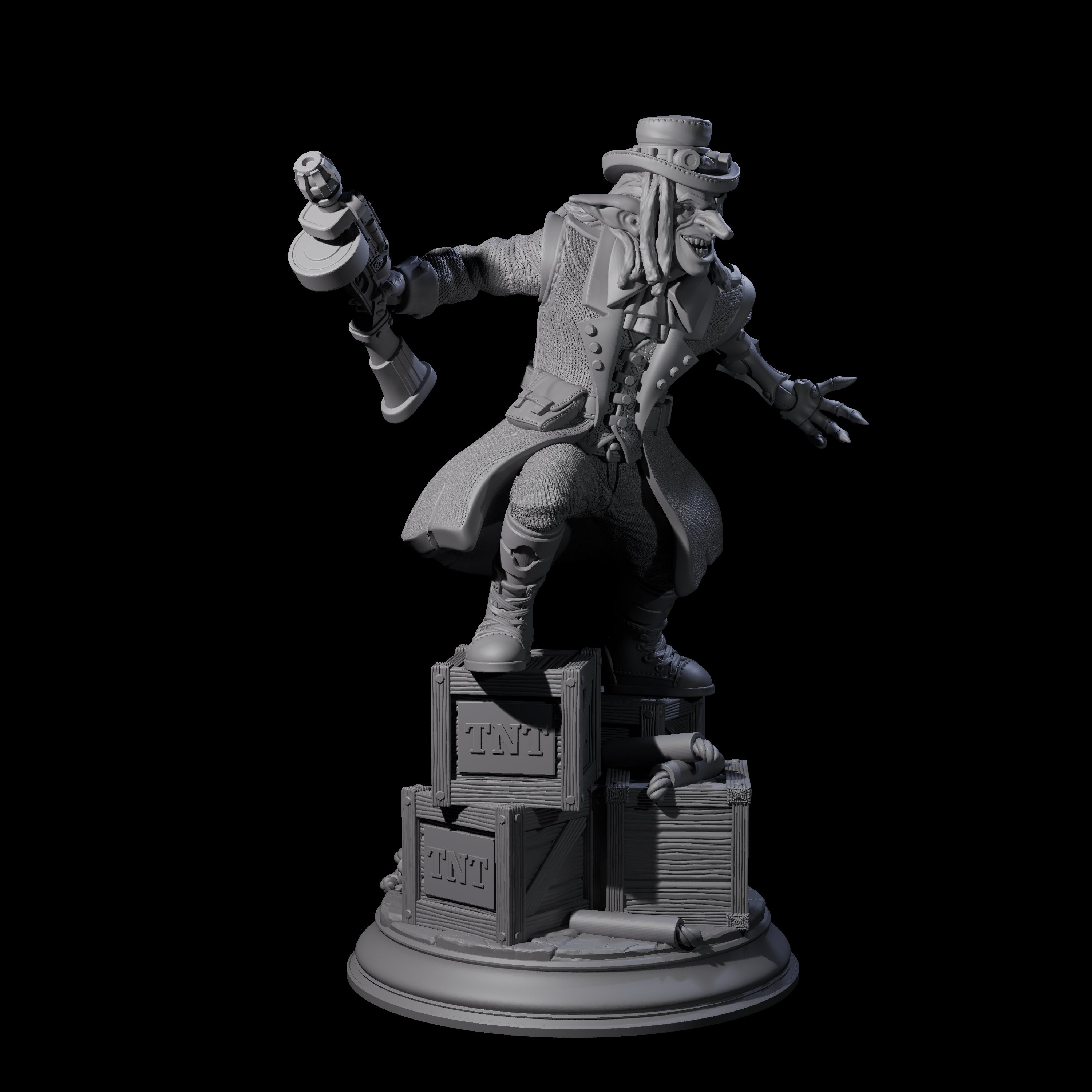 Sinister Goblin Gangster Miniature for Dungeons and Dragons, Pathfinder or other TTRPGs