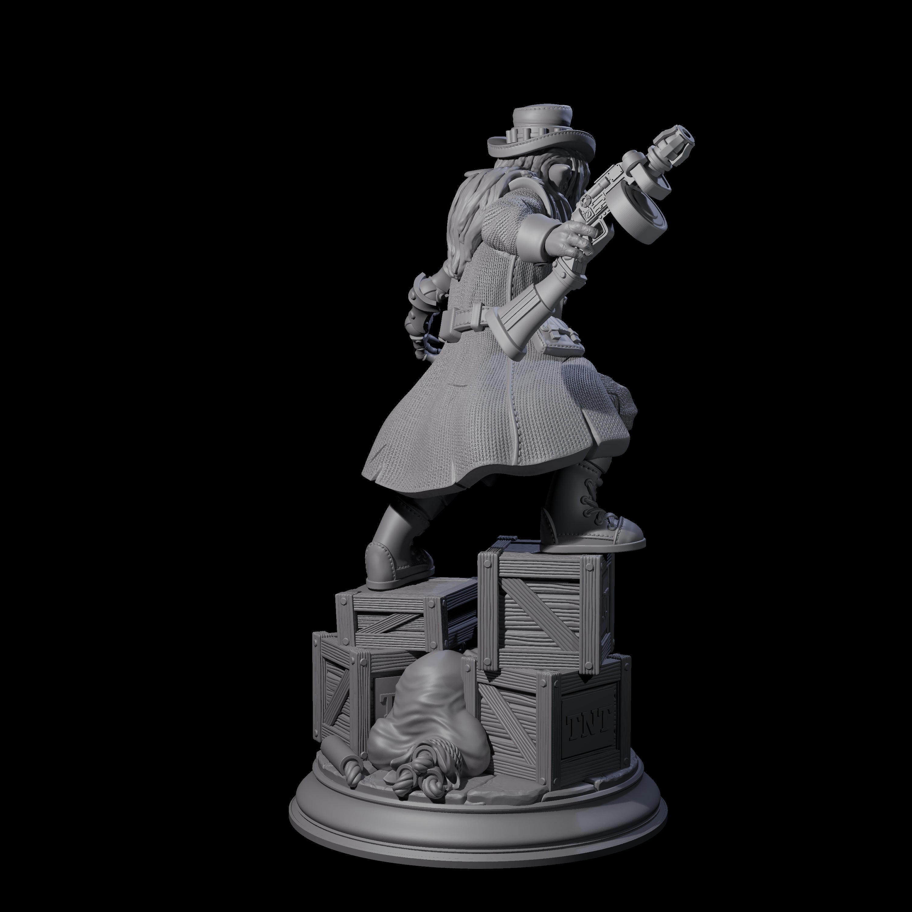 Sinister Goblin Gangster Miniature for Dungeons and Dragons, Pathfinder or other TTRPGs