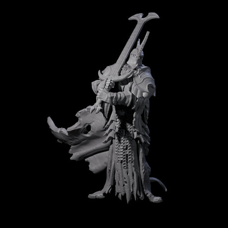 Sinister Graveknight B Miniature for Dungeons and Dragons, Pathfinder or other TTRPGs